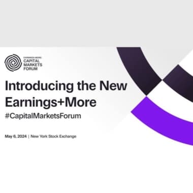 Earnings+More: Capital Markets Forum