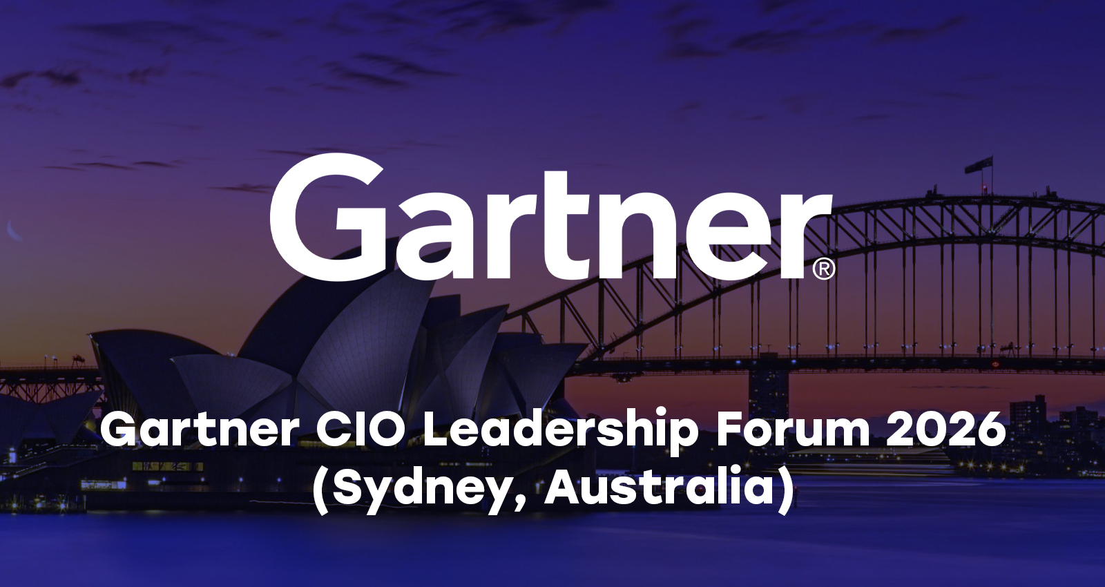 Gartner CIO Leadership Forum 2026 (Sydney, Australia)
