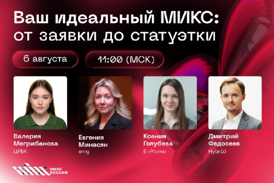 Ваш идеальный МИКС: от заявки до статуэтки.